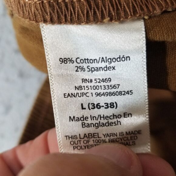 NOBO no boundaries cargo jogger pants men's large brown comfort waist stretch - Picture 13 of 13